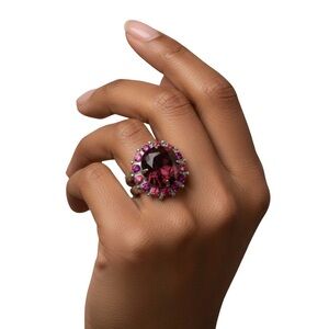 Sorrelli Silver Tone Faux Gemstone Ring Size 5.5